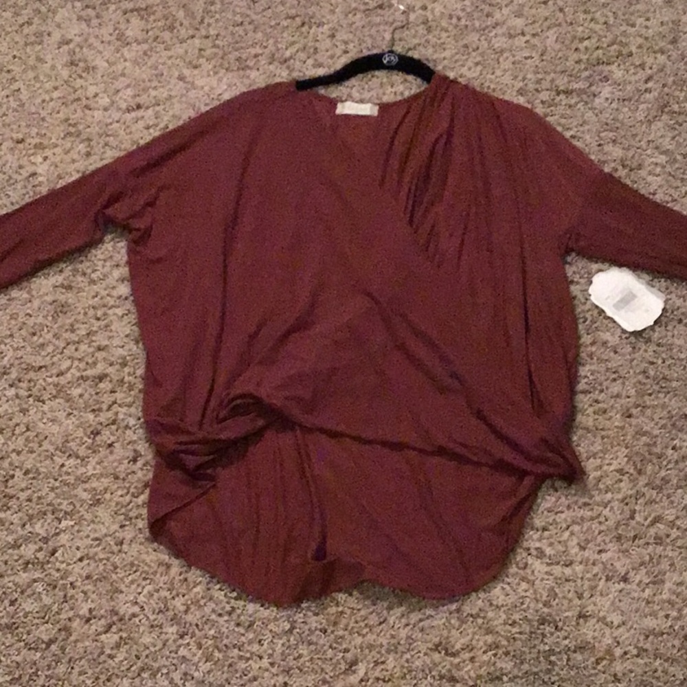 Altar’d state wrap long sleeve shirt